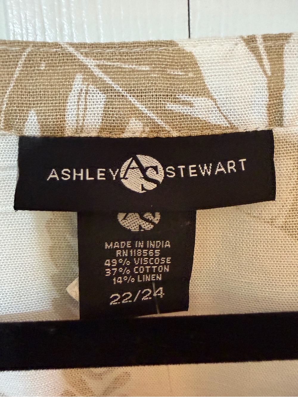 Ashley Stewart Cream and Tan Wide Leg Jumpsuit Set - Picture 3 of 12